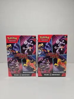 (x2) Pokemon TCG Destined Rivals Booster Bundle (6 Booster Packs Each) - Image 1