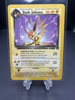 2000 Pokemon - Dark Jolteon #38/82 Team Rocket WOTC Vintage Eeveelution - Image 1