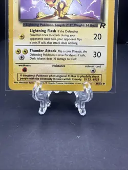 2000 Pokemon - Dark Jolteon #38/82 Team Rocket WOTC Vintage Eeveelution - Image 4
