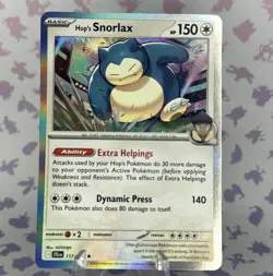 Hop's Snorlax - 117/159 - Holo Rare - Pokemon Journey Together - NM - Image 1