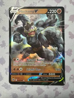 Machamp V - 072/189 - Astral Radiance - NM - Pokemon - Holographic Rare - Image 1