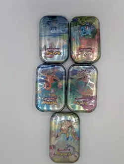 Pokemon TCG: Kanto Friends Mini Tin x10 + Official Display Box - All Sealed Tins - Image 4