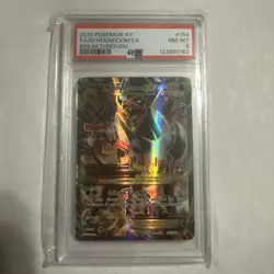 Pokemon TCG M Houndoom EX 154/162 XY BREAKthrough Full Art PSA 8 - Image 1