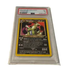 2001 PSA 5 Pokemon Tyranitar 1st Edition P.M. Neo Discovery #31 Graded - Image 1