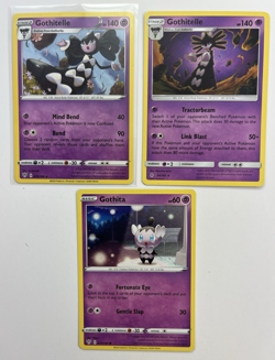 Pokemon TCG Lot Of 3 Gothita Gothitelle Rare Common - Image 1