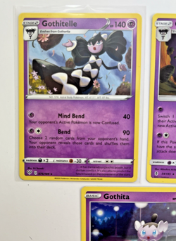 Pokemon TCG Lot Of 3 Gothita Gothitelle Rare Common - Image 3