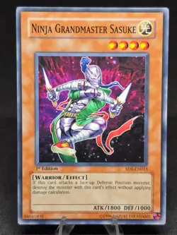 Yu-Gi-Oh! Ninja Grandmaster Sasuke SD5-EN015 Warrior's Triumph 1st Edition NM - Image 1