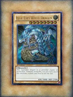 Yugioh Blue-Eyes White Dragon YSKR-EN001 Ultimate Rare 1st Ed NM - Image 1