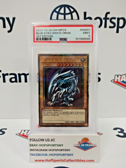 2024 YU-GI-OH BLUE EYES WHITE DRAGON MP24 1ST EDITION EN001 PSA 9 - Image 2