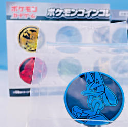 Pokemon Card Game Coin Collection Lucario 2024 Japan Gacha Pokemon Center Anime - Image 1