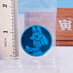 Pokemon Card Game Coin Collection Lucario 2024 Japan Gacha Pokemon Center Anime - Image 2
