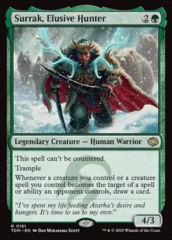 MTG 1x Surrak, Elusive Hunter, NM, Tarkir Dragonstorm, Trample Target Draw Card - Image 1