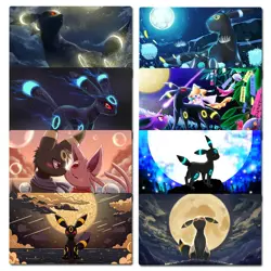 Pokemon Playmat Umbreon TCG CCG Mouse Pad Trading Card Game Mat Mousepad & Bag - Image 1