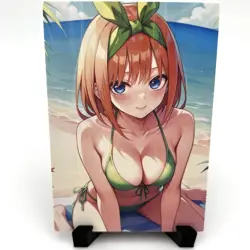 The Quintessential Quintuplets Yotsuba Nakano Sexy Anime Waifu Goddess Art Card - Image 1