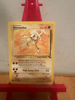 Hitmonlee 22/62 Fossil Non Holo Wotc Pokemon Card Near Mint - Image 1