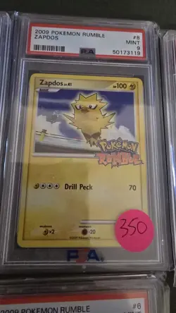 Zapdos 8/16 Pokemon Rumble Stamped Pokemon Card PSA 9 - Image 1
