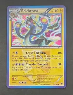 Pokemon Card Eelektross (Team Plasma) 33/101 Holo Plasma Blast - Moderate Play - Image 1