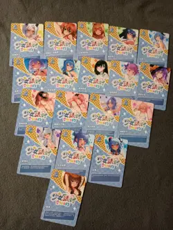 WAIFU CARD MAIDEN PARTY 6 FULL SET SSR 18 CARDS FOIL NEW GODDESS STORY - Image 2