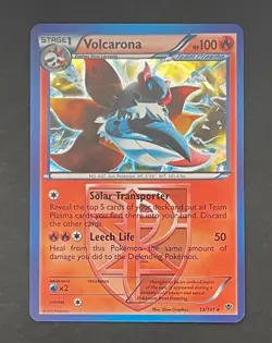 Pokemon Card Volcatona 13/101 BW Plasma Blast Deck Exclusives Cracked Ice Holo - Image 1