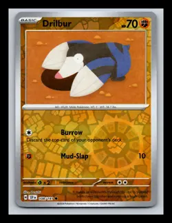 Drilbur Reverse Holo NM #108/191 SV08: Surging Sparks Pokemon Card - Image 1