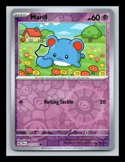 Marill Reverse Holo NM #073/191 SV08: Surging Sparks Pokemon Card - Image 1