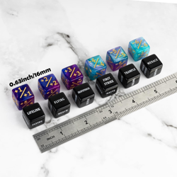 48 Pieces Keywords MTG Dice Counters plus 1 Life Counter Dice Abilities Creature - Image 2