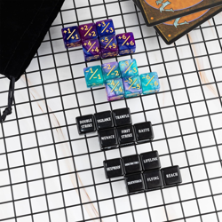 48 Pieces Keywords MTG Dice Counters plus 1 Life Counter Dice Abilities Creature - Image 5