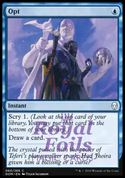 Opt 2x FOIL DOM MTG Dominaria Common MINT blue - Image 1