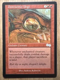 Destructive Urge - MTG - Urza's Saga (USG) #180 - Image 1