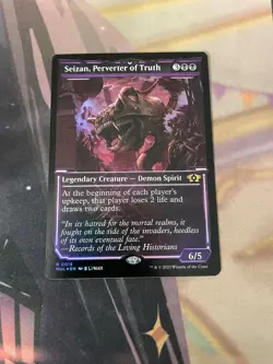 MTG - SEIZAN PERVERTER OF TRUTH - RARE - FOIL - MUL - NM - Image 1