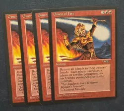 MTG 4X ALLIANCES OMEN OF FIRE NM MAGIC THE GATHERING RARE RED INSTANT ENGLISH - Image 4