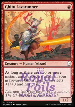 Ghitu Lavarunner 1x FOIL DOM MTG Dominaria Common MINT red - Image 1