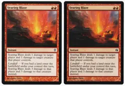 Searing Blaze x2 2x Various Sets Red Common Instant MTG NM AZ2 - Image 1
