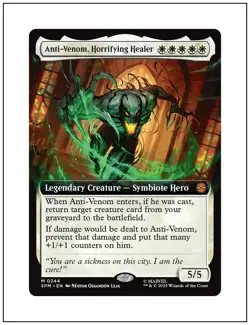 1x Anti-Venom, Horrifying Healer, Extended Art, Spider-Man, Magic MTG NM - Image 1