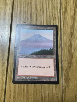 MTG APAC Land Mountain Mt Fuji Played Collectible Game Card - Image 1