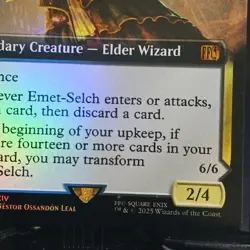 MTG FF Original Emet-Selch Unsundered Extended Foil English NM - Image 4