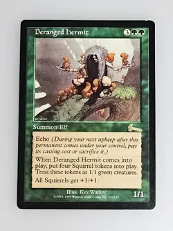 Deranged Hermit MTG Magic the Gathering Card English Version Used - Image 1