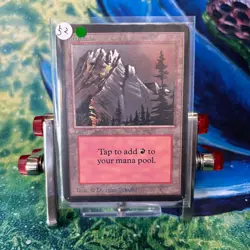 MTG Alpha Land Mountain Basic Rare Used Limited Edition - Image 2