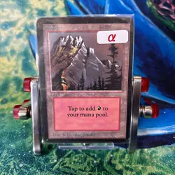 MTG Alpha Land Mountain Basic Land NM Rare Packaged - Image 1