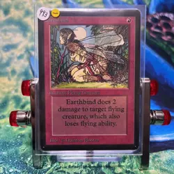 Earthbind Beta MTG Red C Card Beta NM Used Bulk Sale - Image 2