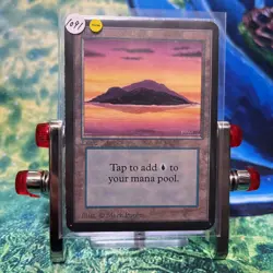 Land Island Alpha MTG Mark Poole Large Rare Used - Image 2