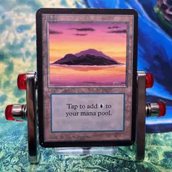 Land Island Alpha MTG Mark Poole Large Rare Used - Image 3