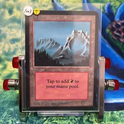 Douglas Schuler Mountain Alpha Rare MtG Card Used Collectible - Image 2