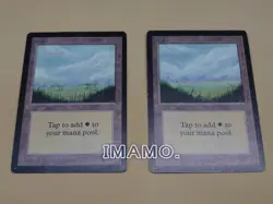 Magic The Gathering MTG Limited Edition Beta LEB English Plains Basic Land Set 2 - Image 1