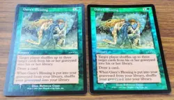 Gaeas Blessing Arena MTG Green Foil Promo Set of 2 Unused - Image 3
