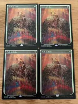 MTG Magic Fest Promo Path to Exile Foil 4 Card Set English Play Used - Image 1