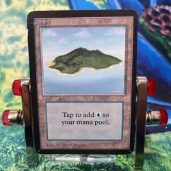Alpha Island MTG Basic Land Rare Vintage Used - Image 3