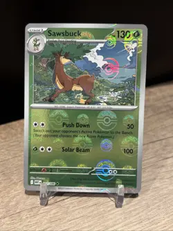Pokemon TCG White Flare 007/086 - Sawsbuck - Pokeball Holo NM - Image 1
