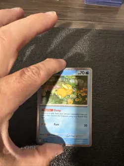Pokemon Mega Evolution - Psyduck #007 - Black Star Promo with HOLO SWIRL - Image 2