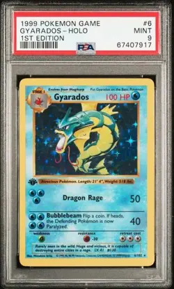 Pokemon - 1st Edtion Base Set - Gyarados - PSA 9 - Image 1